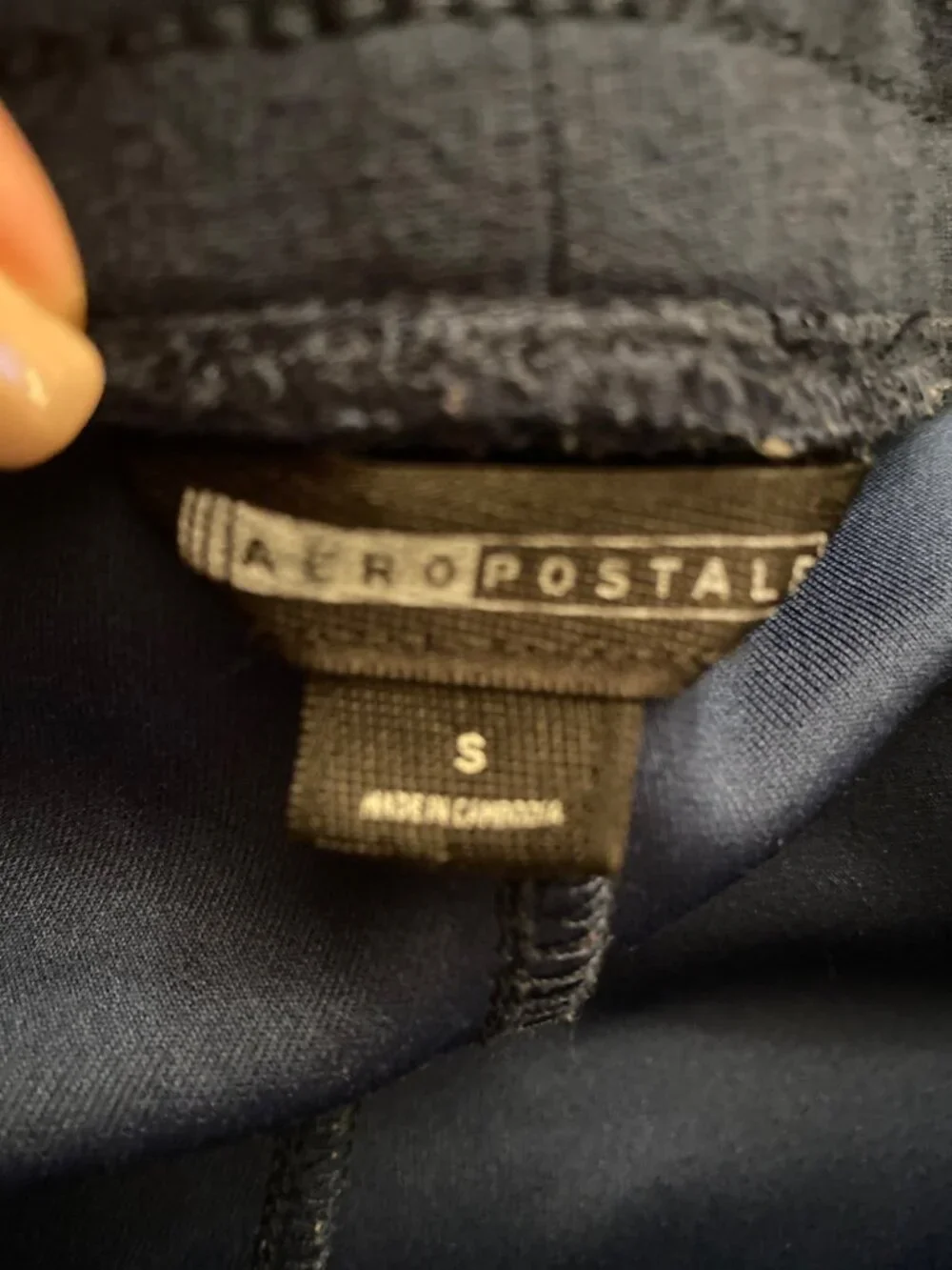 Aeropostale Navy Blue Drawstring Jogger Pants Size Small